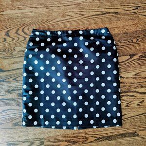 Ann Taylor LOFT Polka Dot Pencil Skirt 6P